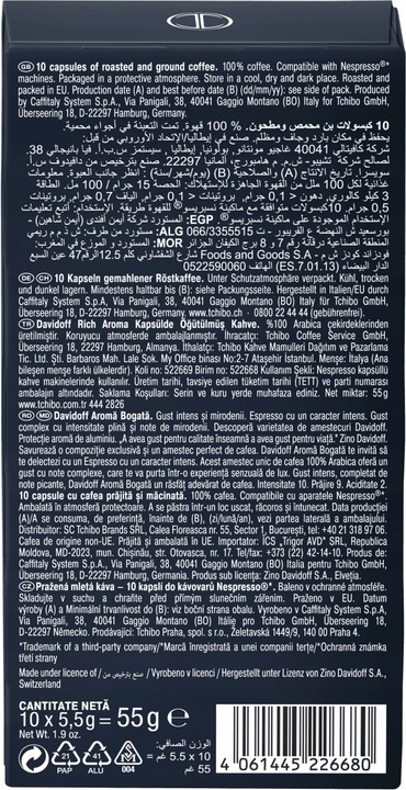 Kapsułki Nespresso Davidoff Zestaw Espresso 3x10