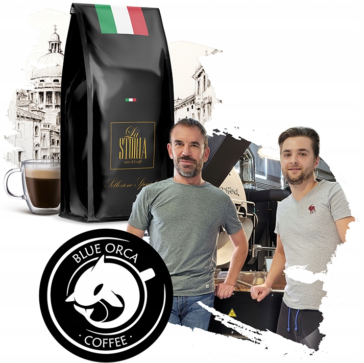 Kawa LA STORIA SELLEZIONE SPECIALE 1kg ŚWIEŻO PALONA 100% ARABICA-BLUE ORCA
