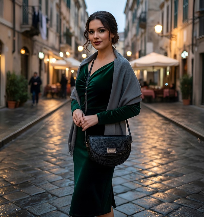 TOREBKA DAMSKA LISTONOSZKA MONNARI WIZYTOWA CROCO ELEGANCKA