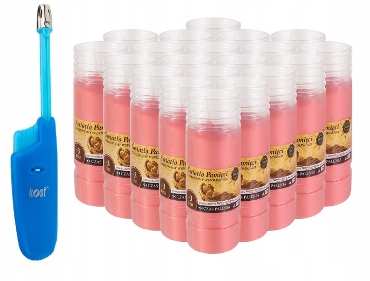 Wkłady do zniczy olejowe znicze 72h K2 (20szt) zap