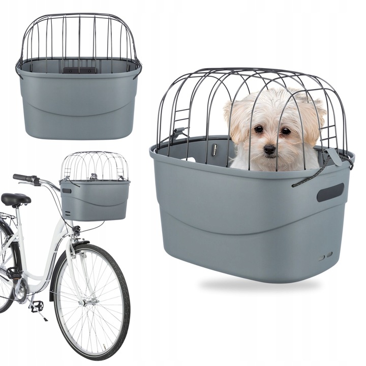 KOSZ Transporter Koszyk Rowerowy na KIEROWNICĘ dla Psa Kota TRIXIE do 5kg
