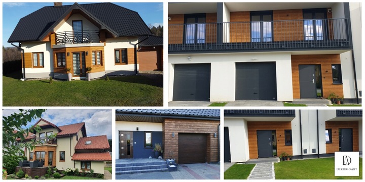 ZESTAW DESKA ELEWACYJNA ELASTYCZNA IMITACJA DREWNA 1M2 18 KOLORÓW DO WYBORU