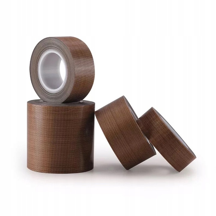 TAŚMA TEFLONOWA OCHRONNA 300°C Z KLEJEM DO ZGRZEWARKI 10M 0,18MM 50MM HQ