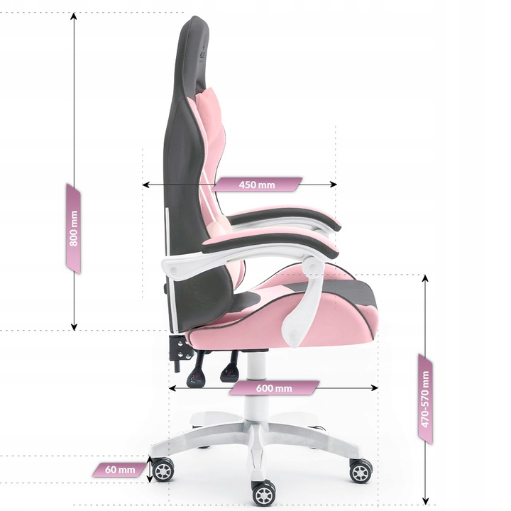 FOTEL GAMINGOWY DLA GRACZA BIUROWY HELL'S