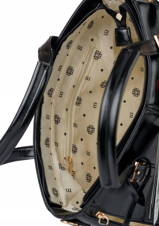 Torebka Damska do pracy SHOPPER MONNARI NA RAMIĘ Aktówka Czarna Premium