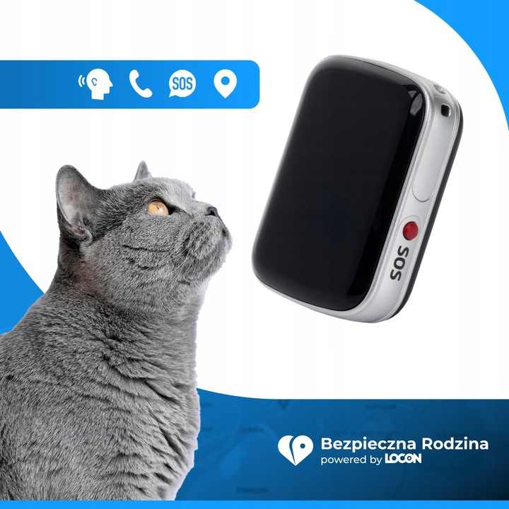 Bezpieczne Zwierzę LOKALIZATOR GPS DLA PSA KOTA APLIKACJA 1 miesiąc