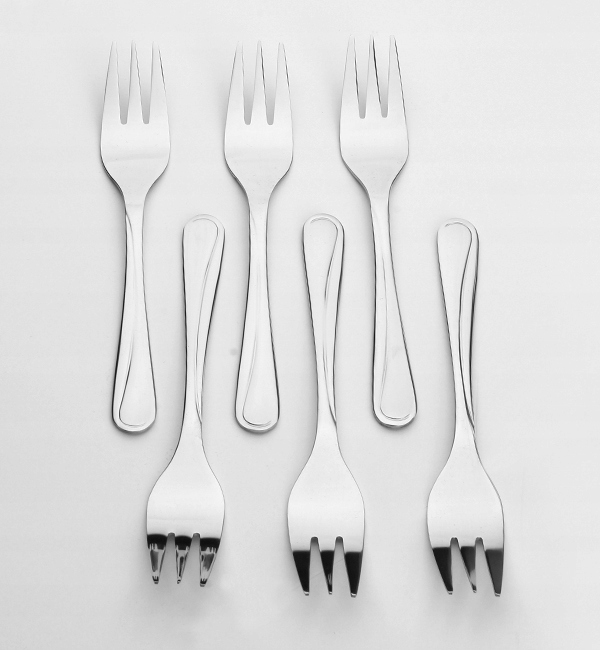 GERLACH MANGO SZTUĆCE KPL 6x WIDELCZYK DO CIASTA POŁYSK LUZ