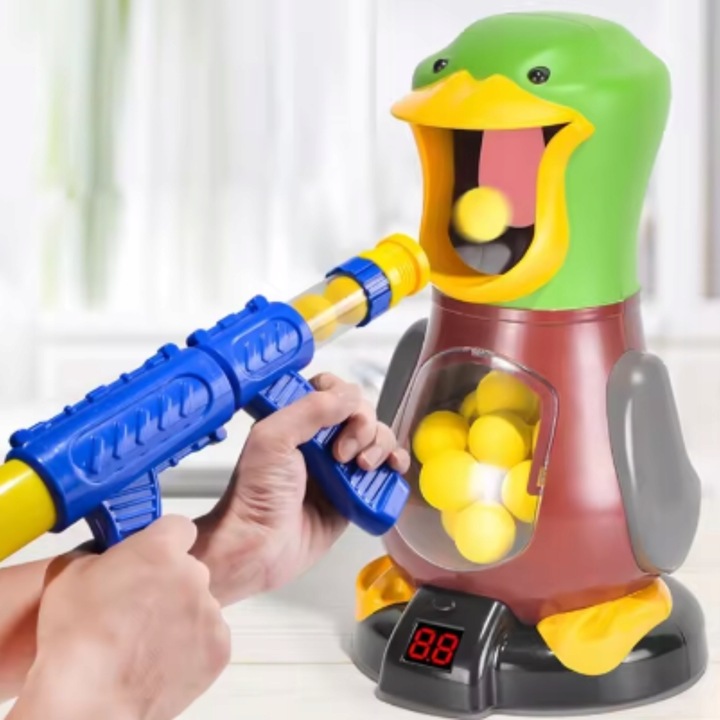 GŁODNA KACZKA XXL STRZELANIE DO CELU LICZNIK LED PISTOLET PREZENT URODZINY