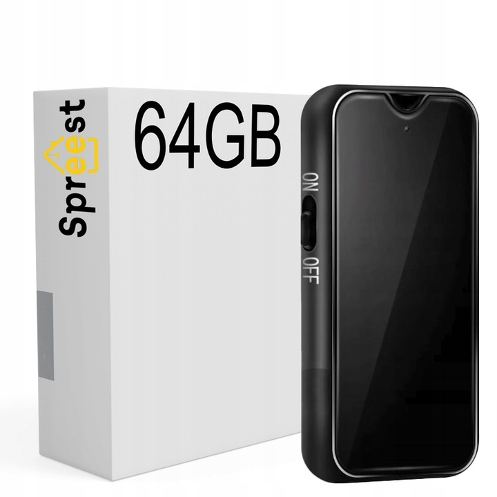 DYKTAFON SZPIEGOWSKI MINI CYFROWY PODSŁUCH MAŁY PENDRIVE 64GB BRELOK MAGNES