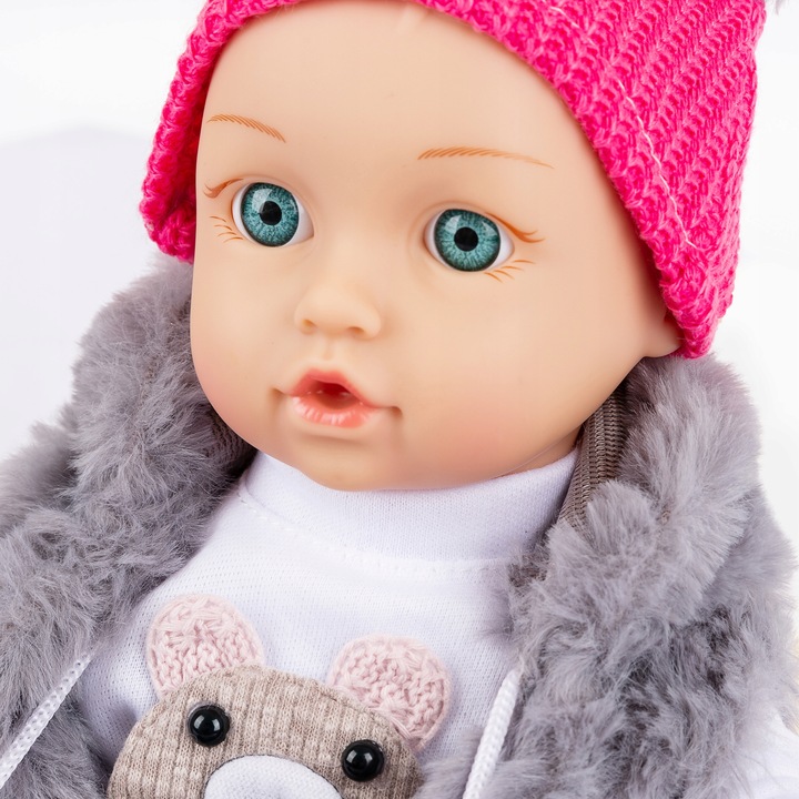 LALKA INTERAKTYWNA BOBAS KINDERPLAY MÓWI ŚMIEJE SIĘ PŁACZE UBRANKA