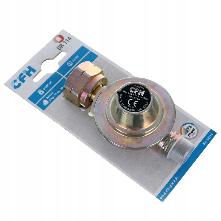 Reduktor do Butli Palnika Propan LPG Butla 11kg z CFH 52114