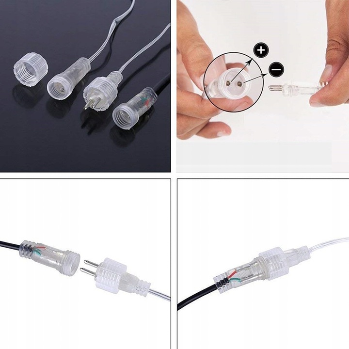 PADAJĄCY ŚNIEG SOPLE LED METEORYT 80 CM ZIMNE SMD