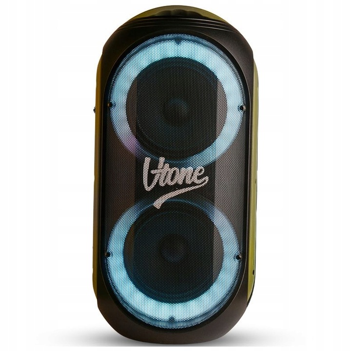 GŁOŚNIK BLUETOOTH USB SD FM AUX PRZENOŚNA KOLUMNA BOOMBOX KARAOKE MIKROFON