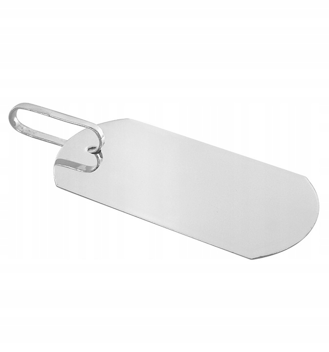 SREBRNY NIEŚMIERTELNIK WOJSKOWY PRÓBA 925 + GRAWER