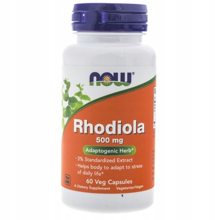 NOW Foods Rhodiola Rosea Różaniec Górski 500mg 60vegecaps