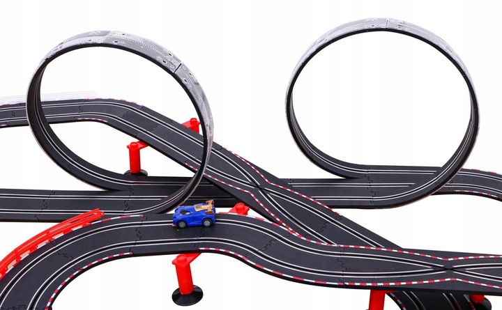 7-metrowy Tor wyścigowy dla dzieci 3-8 + Funkcja zmiany prędkości + 2 autka