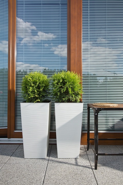 ZESTAW 2 WYSOKICH DONIC FINEZJA DŁUTO szer. 19cm/25cm BIAŁY MAT Lamela