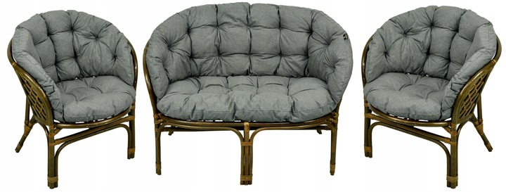 PODUSZKI PODUCHY NA MEBLE RATTAN RATTANOWE KOMPLET