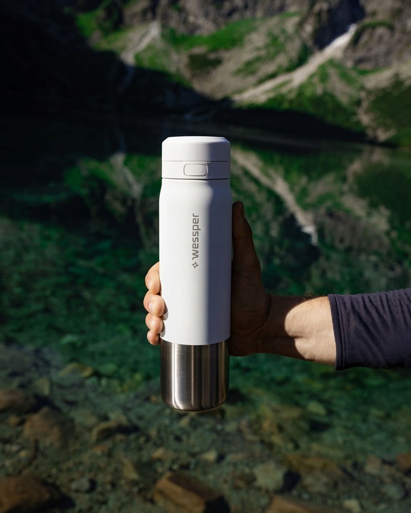 Butelka filtrująca stalowa bidon na wodę z filtrem WESSPER B2 ACTITEX 1l