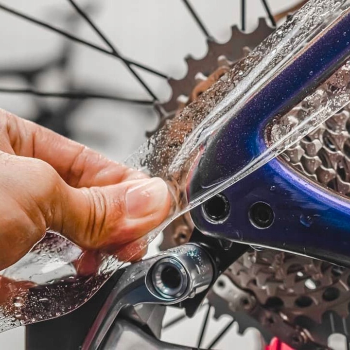 Folia Ochronna Na Rower 5cmx5M Taśma PPF Bezbarwna Samoprzylepna Na Rame