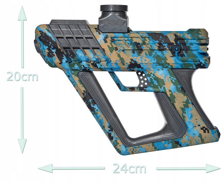 ELEKTYCZNY PISTOLET SURGE KULKI ŻELOWE WODE ORBEZZ 7-8 MM HYDROŻELOWE