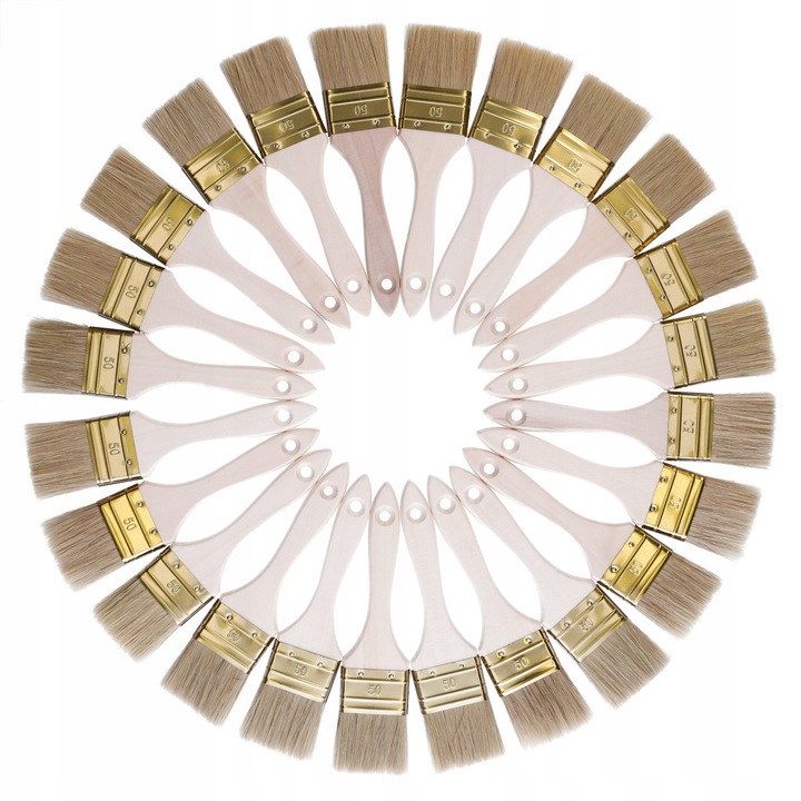 PĘDZLE PŁASKIE ANGIELSKIE 50mm x 24szt PRODUCENT