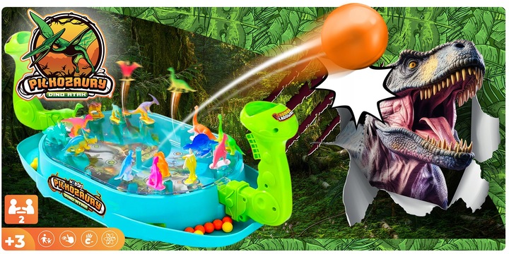 Bitwa Dinozaurów Gra Zręcznościowa Strzelanka Piłkozaury - Dino Atak WEBSKI