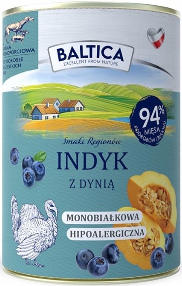 Mokra karma dla psa Baltica MIX SMAKÓW Hipoalergiczna Bezzbożowa - 6 x 400g