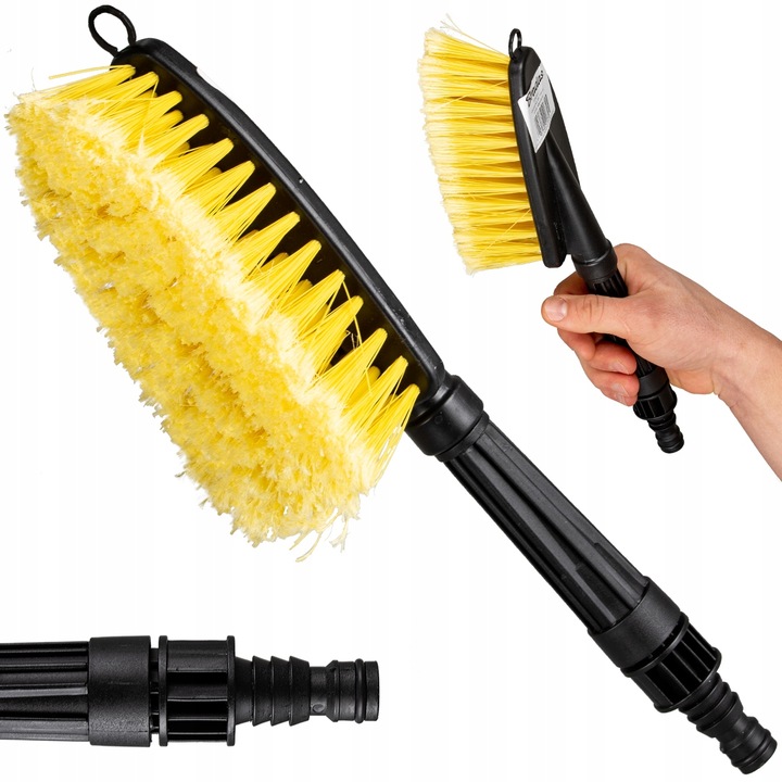 2X SZCZOTKA TELESKOPOWA DO CZYSZCZENIA SAMOCHODU FELG AUTA GĄBKA ŚCIĄGACZKA