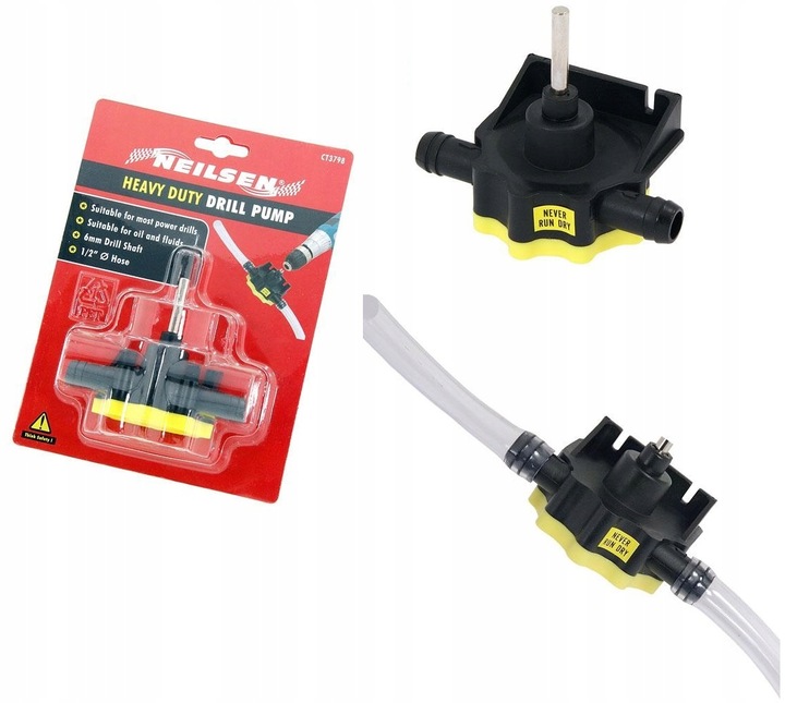 POMPKA POMPA DO CIECZY WODY ROPY OLEJU NA WKRĘTARKĘ WIERTARKĘ NEILSEN