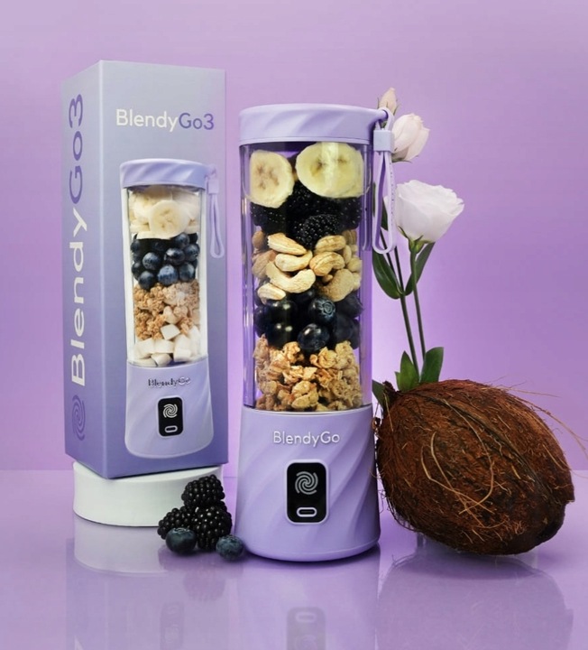Blender bezprzewodowy BlendyGo 3 550 ml Lawendowy