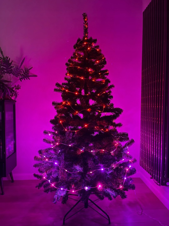 INTELIGENTNE Lampki Choinkowe 100LED SMART FLASH Bluetooth App PILOT - 10m