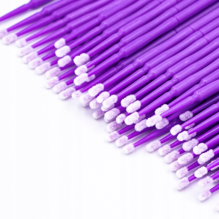 Aplikatory Mikroszczoteczki do Rzęs 1,5mm 100szt