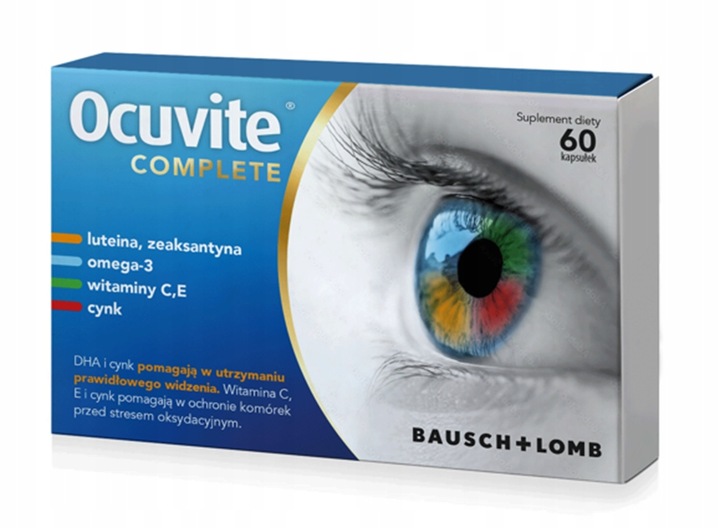 Ocuvite Complete Wsparcie Prawidłowego Widzenia 60 Kapsułek