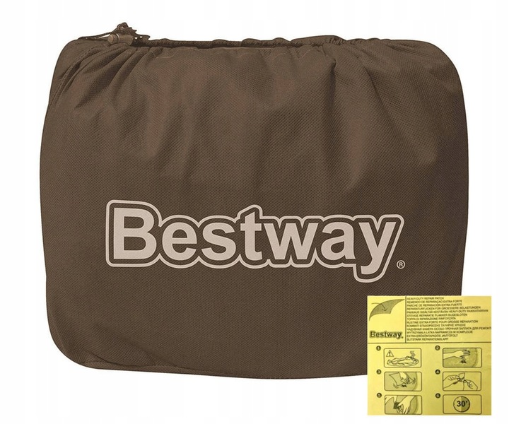 Materac Dmuchany DWUOSOBOWY ŁÓŻKO z POMPKĄ el. 203x152x51cm BESTWAY
