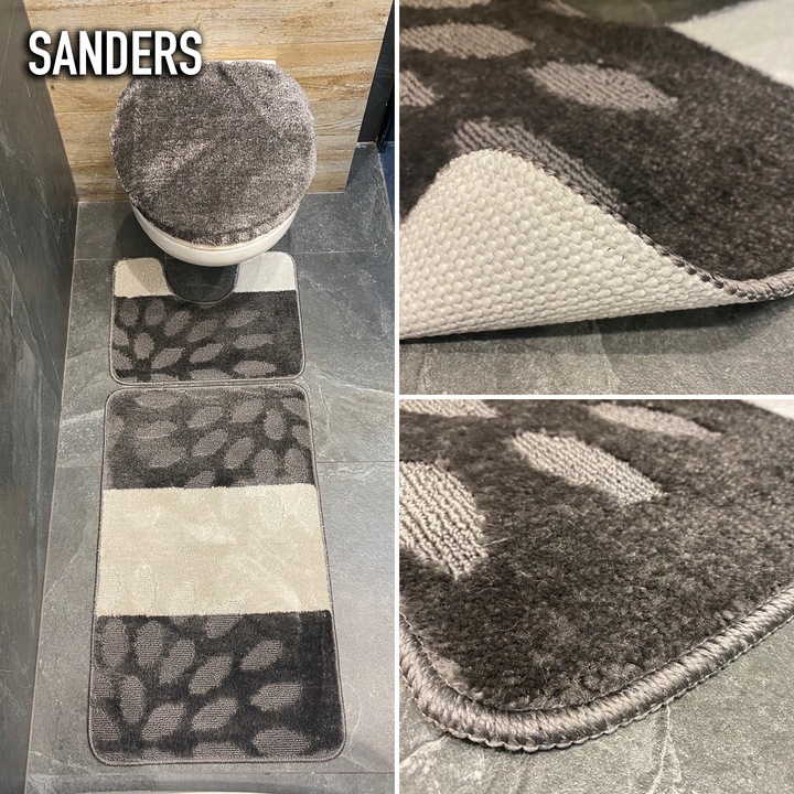 KOMPLET 3-CZĘŚCIOWY DYWANIKÓW ŁAZIENKOWYCH