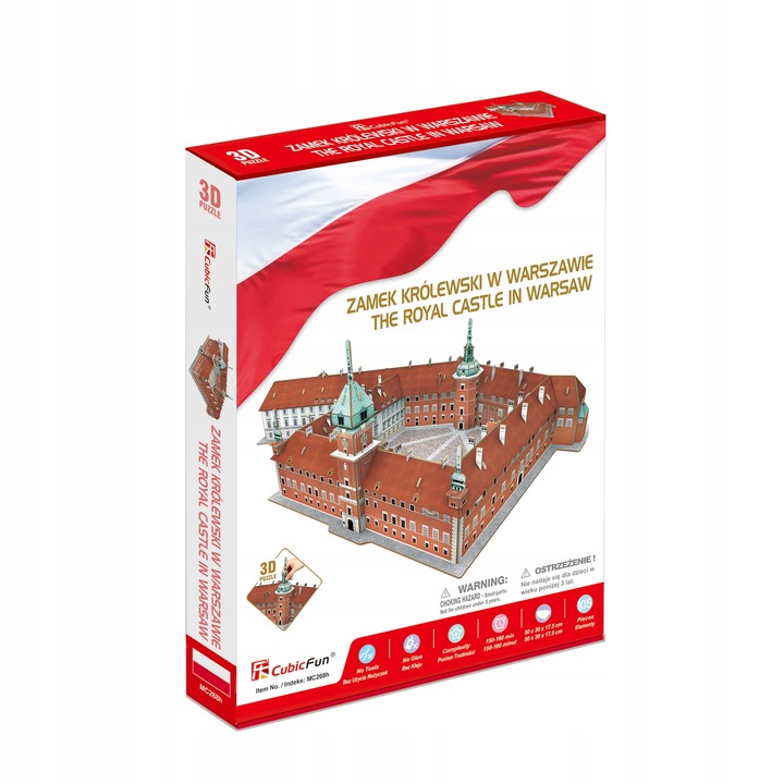 CUBIC FUN PUZZLE 3D Katedra Wawel Zamek Królewski Pałac Kultury F. Szczecin