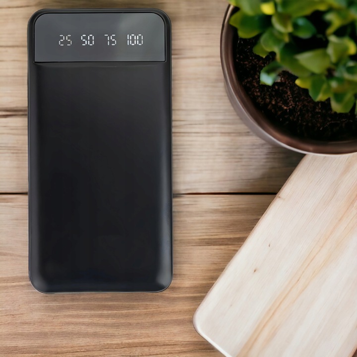 Powerbank 10000 mAh POWER BANK z latarką microUSB, USB-C, USB, lightning