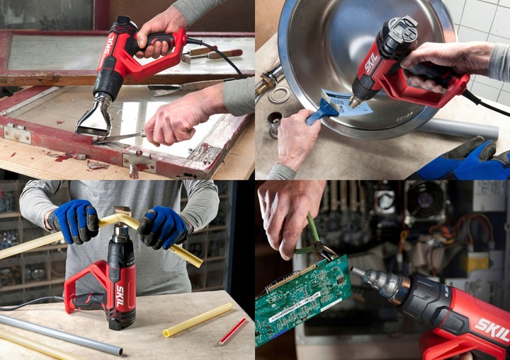 OPALARKA 2000W 8040 SKIL + WALIZKA + 4 DYSZE + LCD