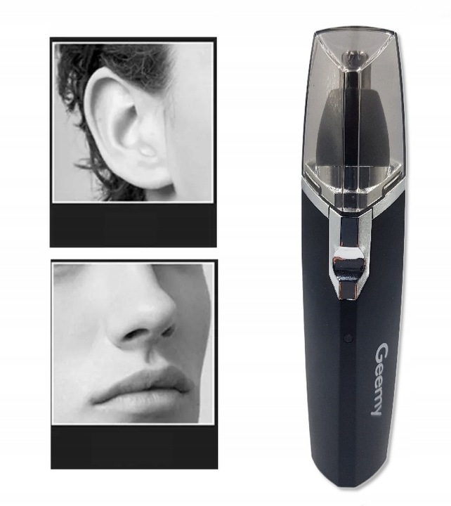 TRYMER MASZYNKA GOLARKA DO NOSA USZU BRODY BRWI GEEMY 2w1 SOLIDNA