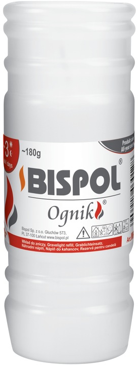 Wkład parafinowy do zniczy Bispol WP3 24 szt. 72 h