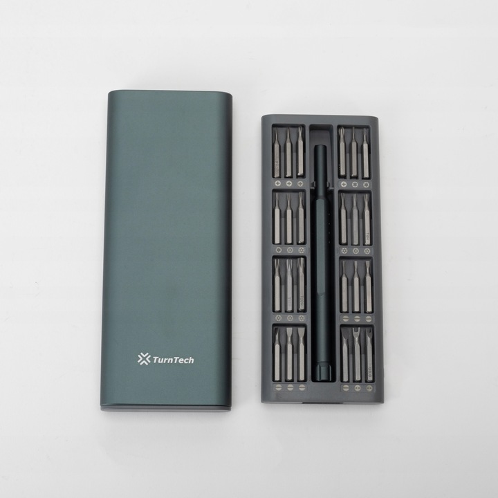 Śrubokręt precyzyjny TurnTech z zestawem końcówek 48 in 1 ALU