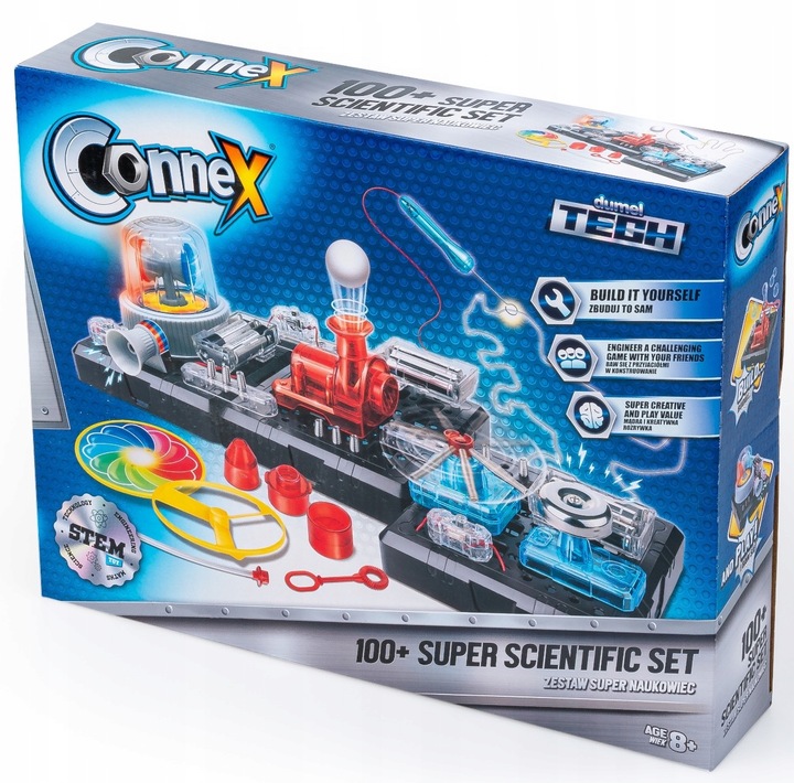 DUMELTech Kreatywny Zestaw SUPER NAUKOWIEC Doświadczenia elektroniczne