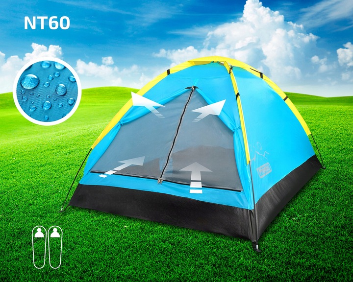 NAMIOT TURYSTYCZNY 2osobowy ALPENAIR Kempingowy IGLO WODOODPORNY MOSKITIERA