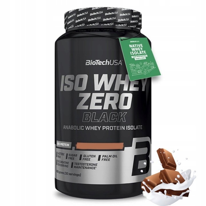 BioTech Iso Whey Zero Black Białko 908g Czekolada