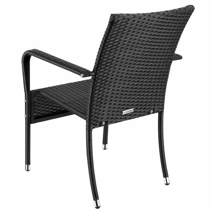 Krzesło rattanowe Girona, sztaplowane, nośność 120 kg