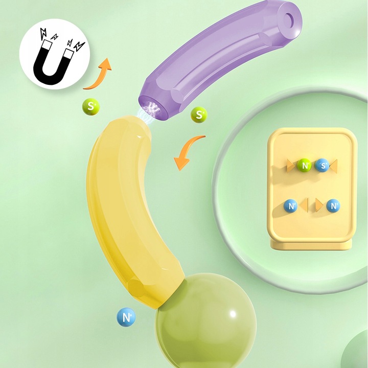 KLOCKI MAGNETYCZNE KONSTRUKCYJNE EDUKACYJNE DUŻY ZESTAW 120 ELEMENTÓW