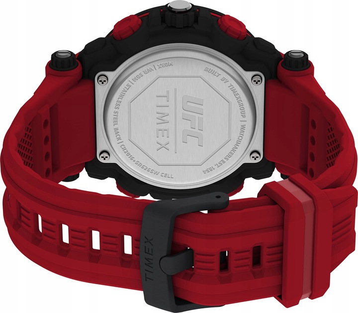 TIMEX UFC zegarek męski sportowy wodoszczelny WR50 stoper alarm data