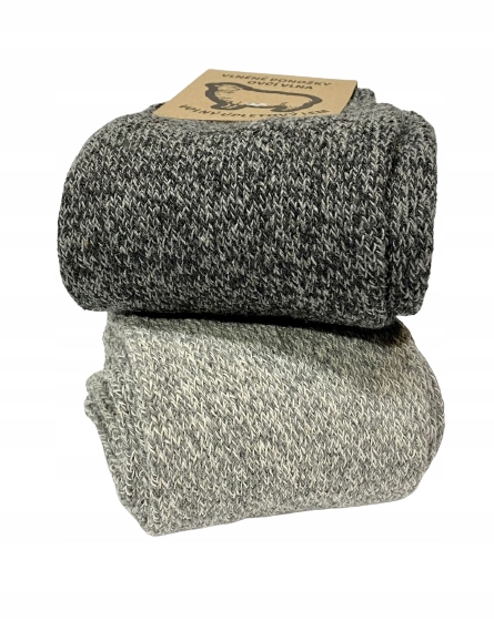 3x Ciepłe grube ZIMOWE skarpety wełniane MERYNO 3x