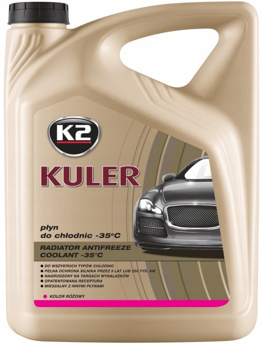 K2 Kuler -35C Różowy Płyn Chłodniczy 5L T205R Do Chłodnic Gotowy Użycia